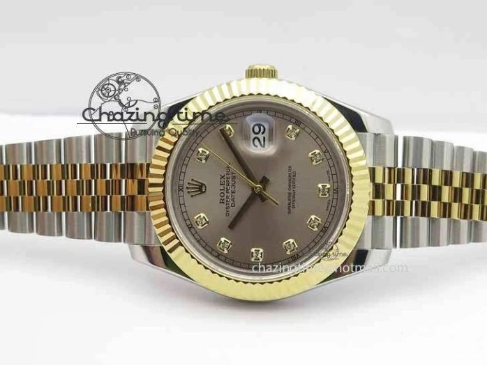 MiroTime 0501 DateJust II 41mm SS YG BP Maker Best Edition Silver Diam Dial On Jubilee Bracelet A Casual 3660